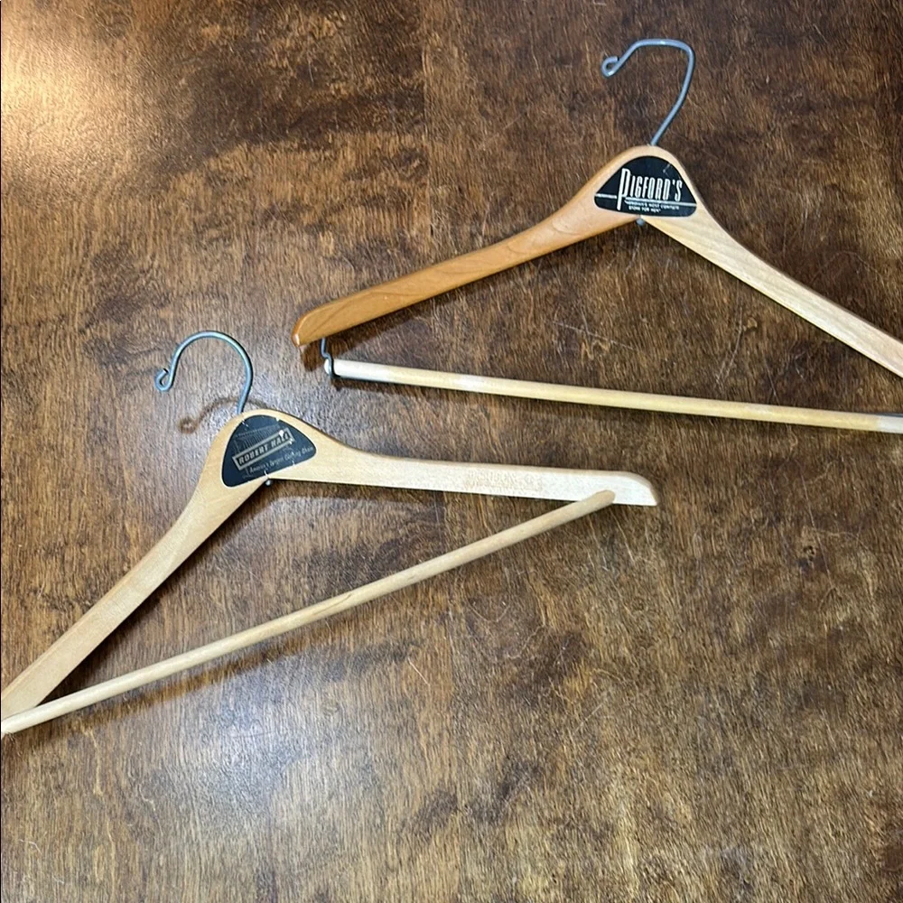 Vintage Wooden Hangers set of 2